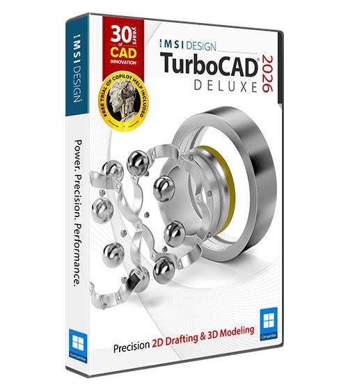 TurboCAD 2026 2D/3D – Jahreslizenz (3 Jahr) – Windows – Schweizer Version